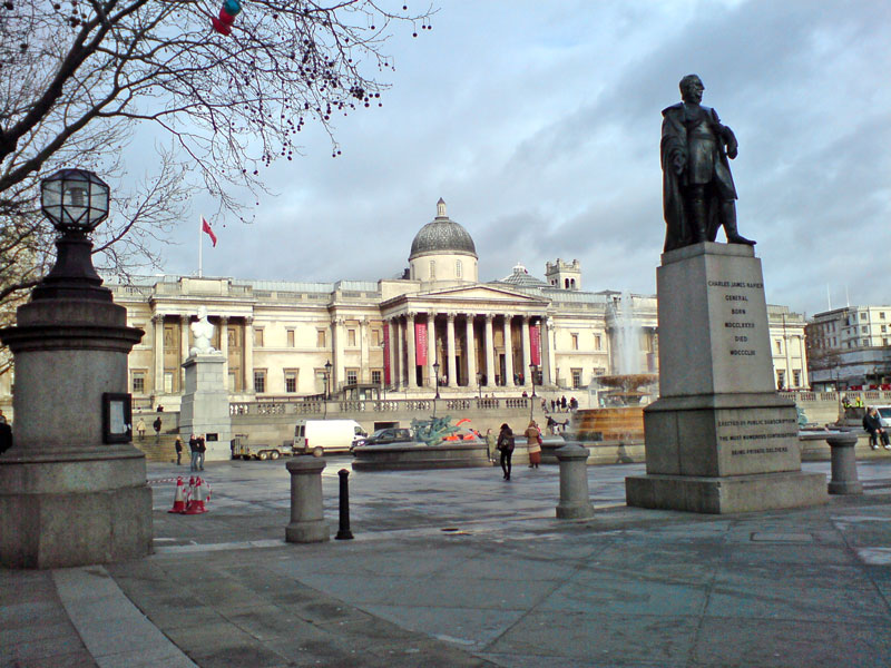 Trafalgar Square, January 5 2007.